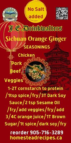 Sixhuan Orange Ginger Spice Chinese food fast