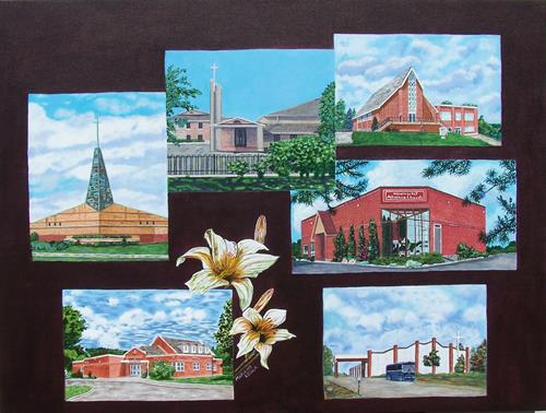 NEWMARKET CHURCHS,  COMMISION PAINTING