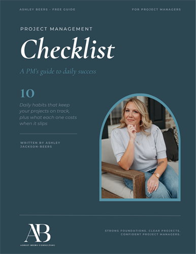 Free PM Checklist: The essentials every project needs before kickoff.