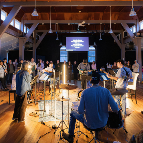 Host your event or concert in our auditorium. Fits up to 300 people!