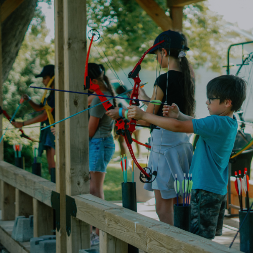 Try your aim at our archery activity