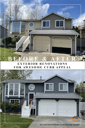 Before and After House Siding Replacement 