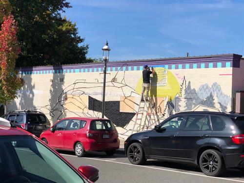 Art Walk Edmonds, through its Mural Project Edmonds committee, also installs high quality murals in the downtown corem