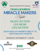 Miracle Makers ''Cigar & Bourbon'' Night