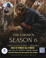 Mater Dei Parish Invites Community to Exclusive Early Viewing of The Chosen Season 6 Premiere