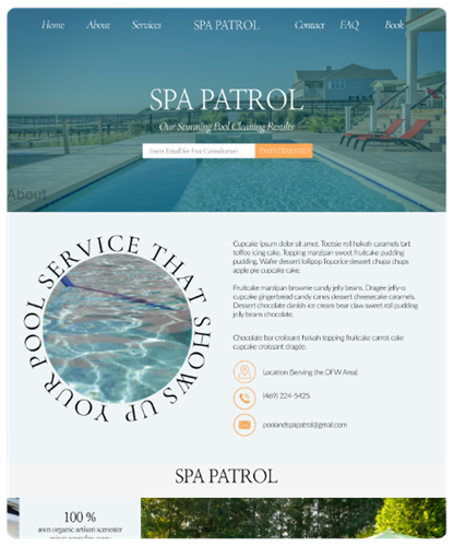 Luxury Pool Service Website