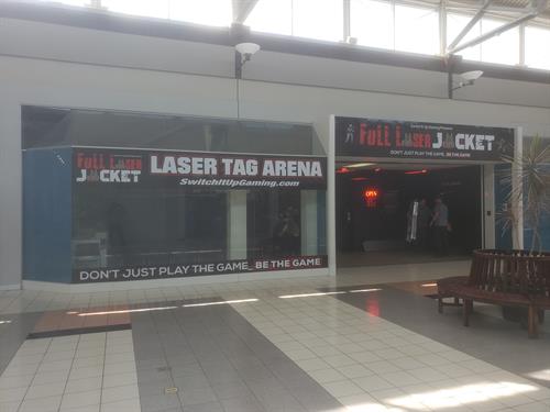 Laser Tag Store Front inside Northfield Square Mall