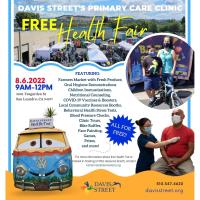 Davis Street's Primary Care Clinic Free Health Fair