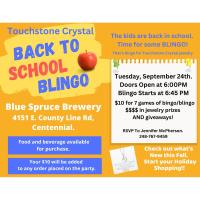 Touchstone Crystal hosting Back to School Blingo