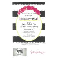 FASHION FOR FOOD Presents a "Night at the Derby Party" to benefit Holly Springs Food Cupboard