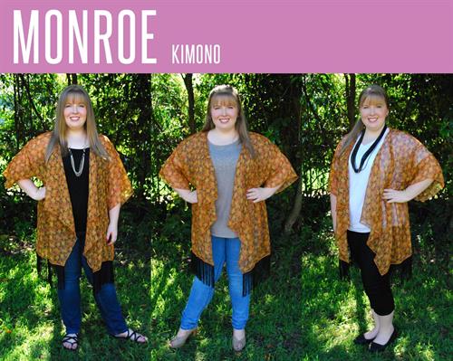 The Monroe Kimono is great day or night.