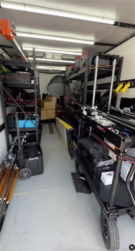 Inside our production trailer!