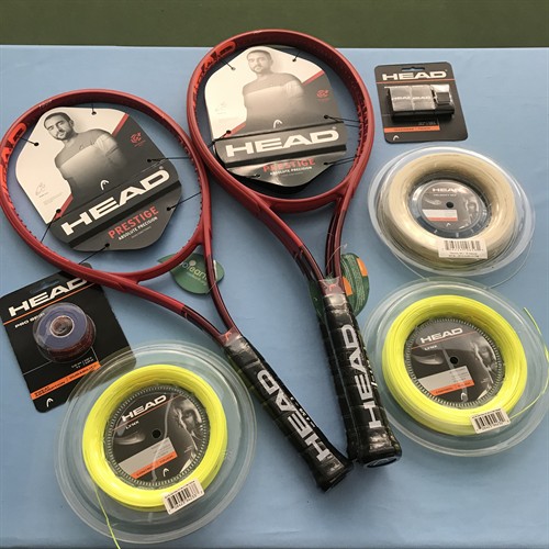 Full service pro shop offering racquet restringing and gear
