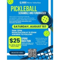 Pickleball Scramble & Fundraiser