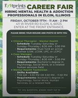 CAREER FAIR: Mental Health & Addiction Professionals