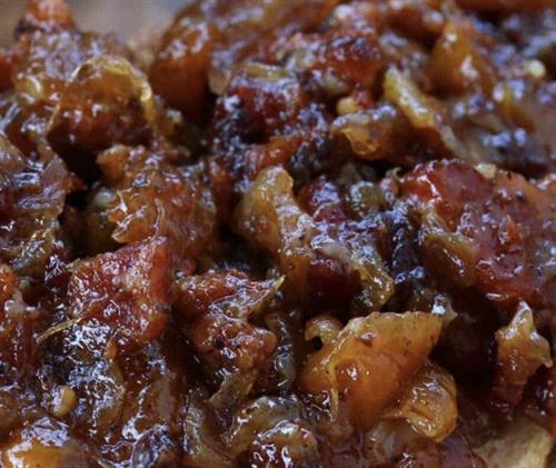 Bacon-onion jam…think candied bacon!