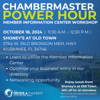 ChamberMaster Power Hour- Member Information Center Workshop