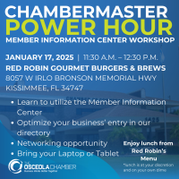 ChamberMaster Power Hour- Member Information Center Workshop