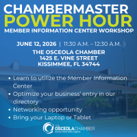 ChamberMaster Power Hour- Member Information Center Workshop