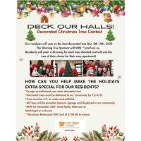 Deck our Halls Decorated Christmas Tree Contest