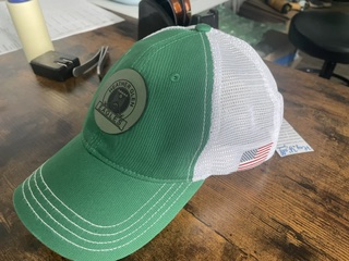 custom leather engraved hat for customer