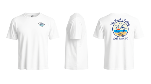 "The Beach is calling" custom DTF shirt