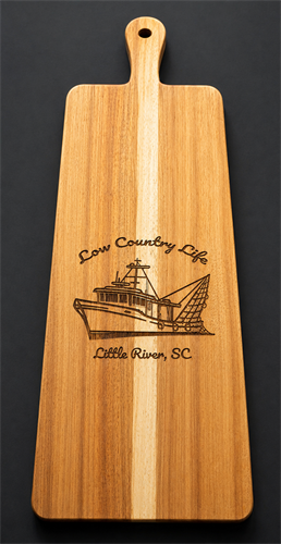 "low country life" engraved charcuterie board