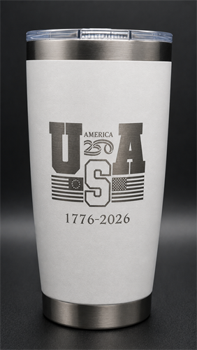 "USA 250" stainless tumbler