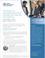Join Alliant International University for conference keynote: The Impact of International Business on Regional Economic Development, May 6th 9am-10am PT