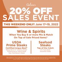 FATHER’S DAY 20% OFF SALES EVENT AT GELSON’S