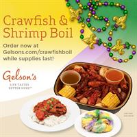 Gelson's Mardi Gras with  Crawfish & Shrimp Boil!