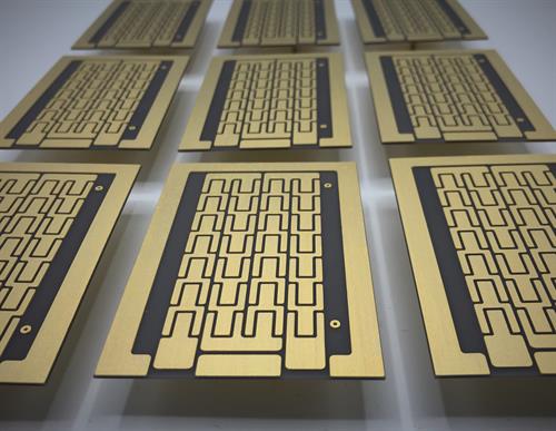 Patterned ceramic substrates