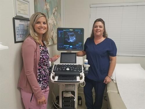 Our Professional Medical Staff showing image of an ultra sound