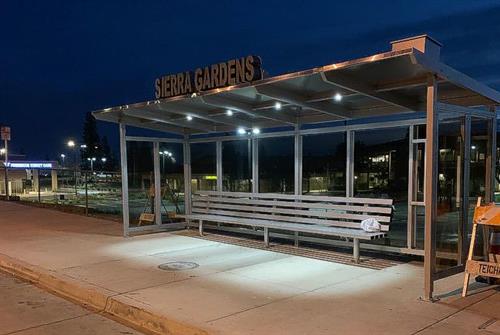 21 foot Custom Solar Bus Shelter 21 foot Custom Solar Bus Shelter