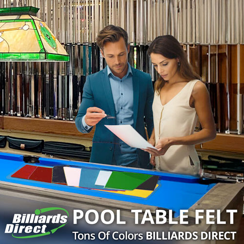 Pool table buyers should come into our La Mesa shop to see our various felt-colors in person.
