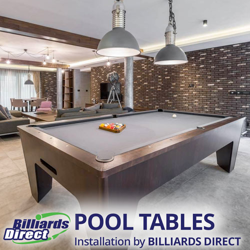 Pool tables from major brands for sale at Billiards Direct.