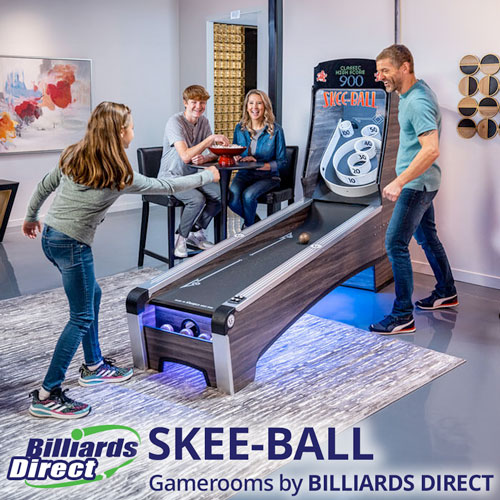 Skeeball machines and supplies for sale at Billiards Direct.