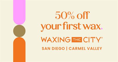 Get 50% off your first wax! Get 50% off your first wax!