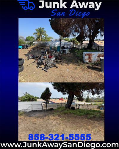 Back Yard Property Junk Removal San Diego