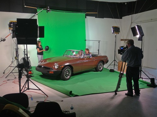 Car shoot in studio