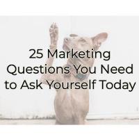 25 Marketing Questions You Need to Ask Yourself Today