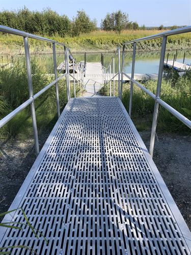 Ramp to dock Ramp to dock