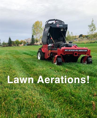 Here for your lawn aeration needs! Give us a call today.