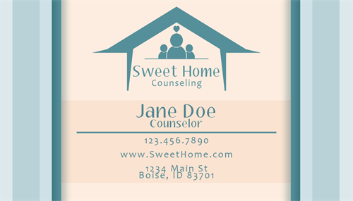 A counseling business card I created for a mock business.