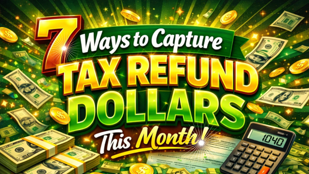 Image for 7 Ways to Capture Tax Refund Dollars This Month