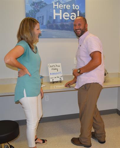 Attendees got to play games, snack, and celebrate at the MedCentris Open House.