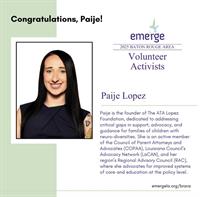 Paije Lopez Named One of the 2025 Baton Rouge Volunteer Activists
