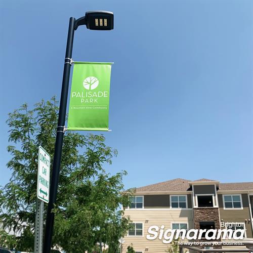 Light Post Banners for Palisade Park Apartments