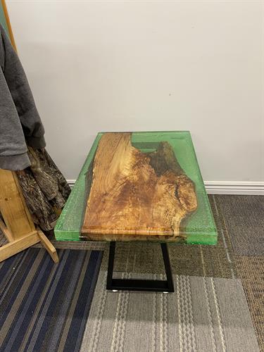 Another epoxy end table