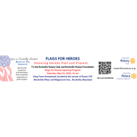 Rockville Rotary Flags for Heroes Opening Ceremony 2026